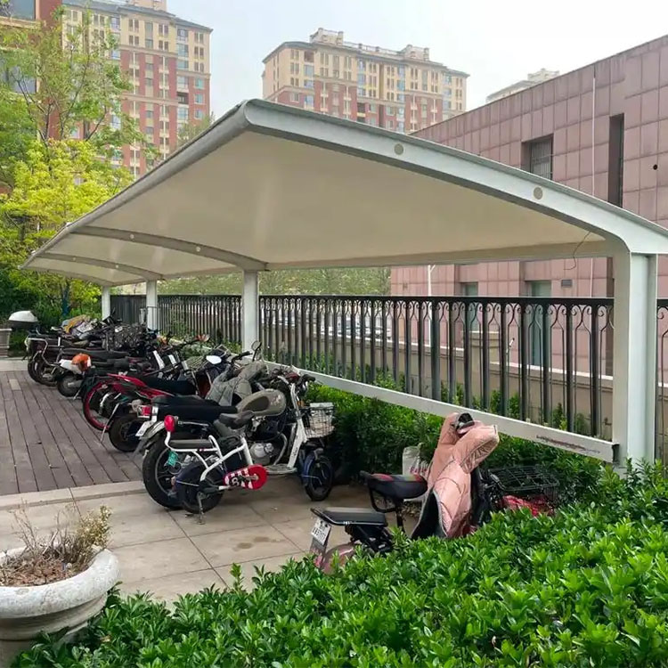 根河市膜结构电动车棚